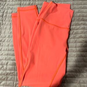 Orange Lululemon leggings perfect condition size 6